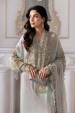 Maria B Unstiched Embroidered chiffon 24 | BD-3005 - Image 6