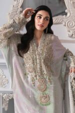 Maria B Unstiched Embroidered chiffon 24 | BD-3005 - Image 5