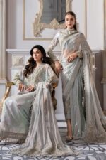 Maria B Unstiched Embroidered chiffon 24 | BD-3005 - Image 7