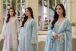 Shaas The Fairy Tales Semi Stitched Luxury Lawn | D4 - Image 2