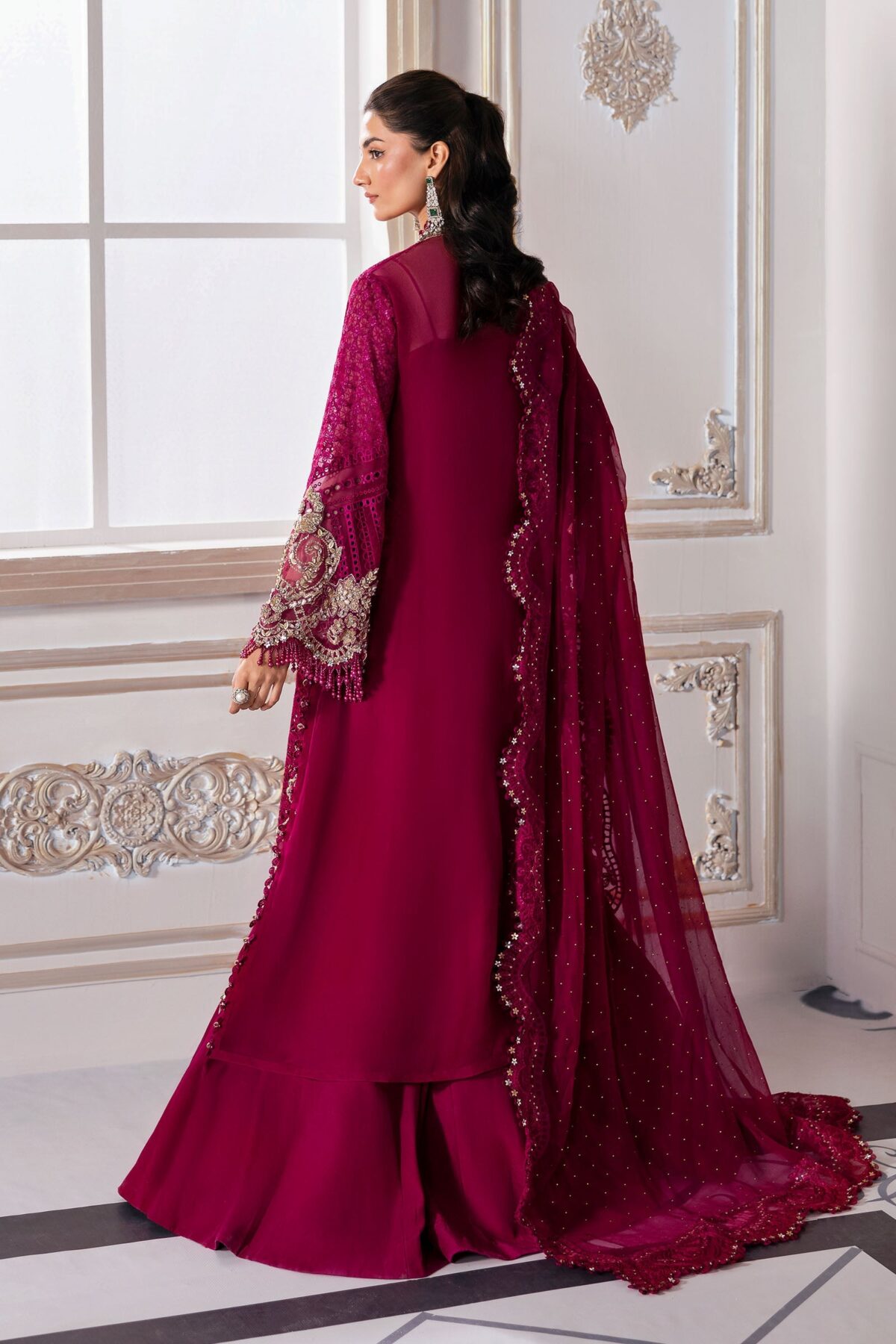 Maria. B embroidered chiffon | bd-3003 - image 3