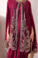 Maria.B Embroidered Chiffon | BD-3003 - Image 4