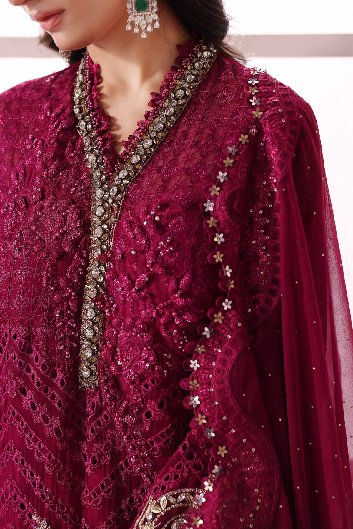 Maria. B embroidered chiffon | bd-3003 - image 5