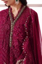 Maria.B Embroidered Chiffon | BD-3003 - Image 5