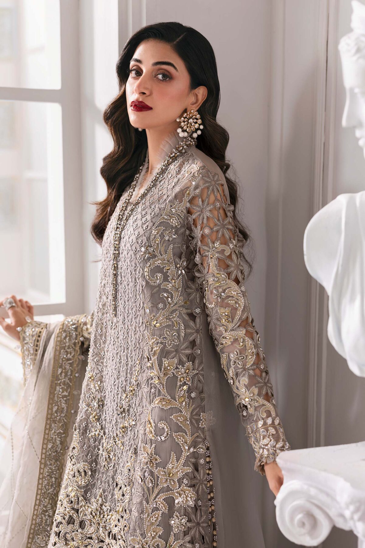 Maria. B embroidered chiffon | bd-3006 - image 7