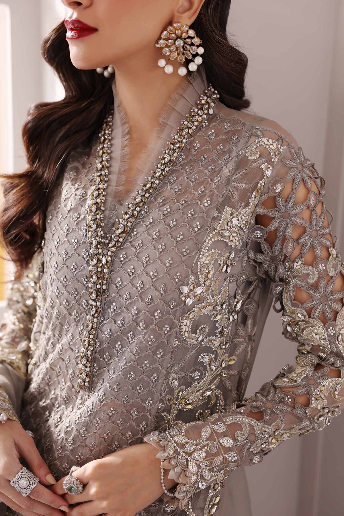 Maria. B embroidered chiffon | bd-3006 - image 5