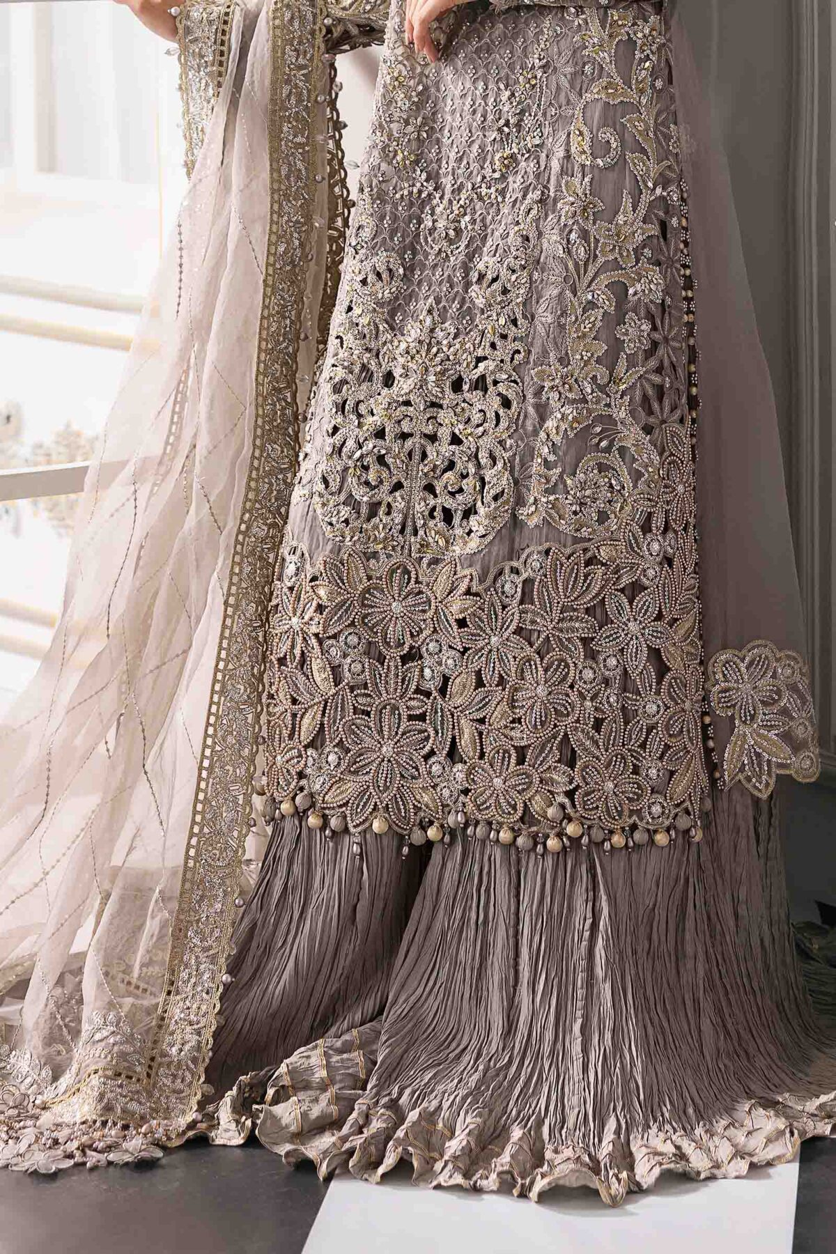 Maria. B embroidered chiffon | bd-3006 - image 3