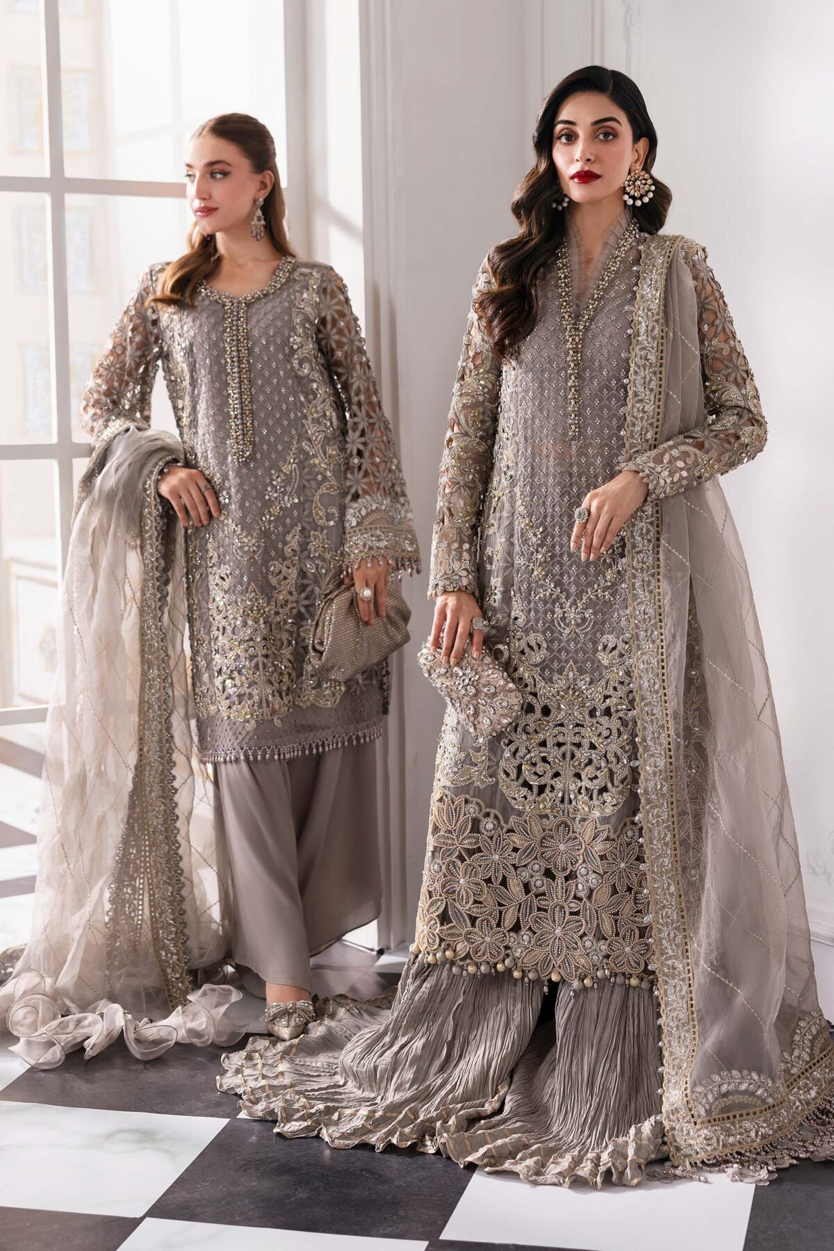 Maria. B embroidered chiffon | bd-3006 - image 8
