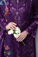 Qline Linen By Qalamkar | KL-15 IRIS - Image 4