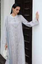 Qline Linen By Qalamkar | KL-02 HAZE - Image 4