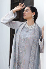 Qline Linen By Qalamkar | KL-02 HAZE - Image 2