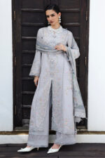 Qline Linen By Qalamkar | KL-02 HAZE - Image 3