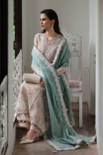 Qline Linen By Qalamkar | KL-07 WHISPER - Image 2