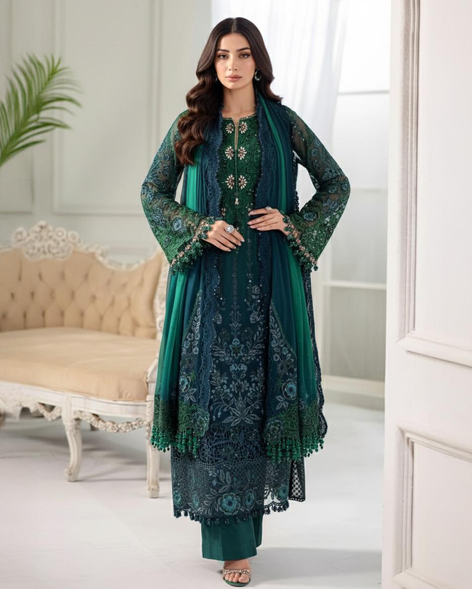 Ronak E mehal Semi Stitched Chiffon Vol 2 | D6