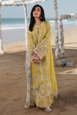 Qalamkar Sahil Luxury Lawn 2026 | SA-07 HIRA - Image 3