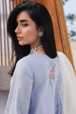 Qalamkar Sahil Luxury Lawn 2026 | SA-08 ZAYNA - Image 4