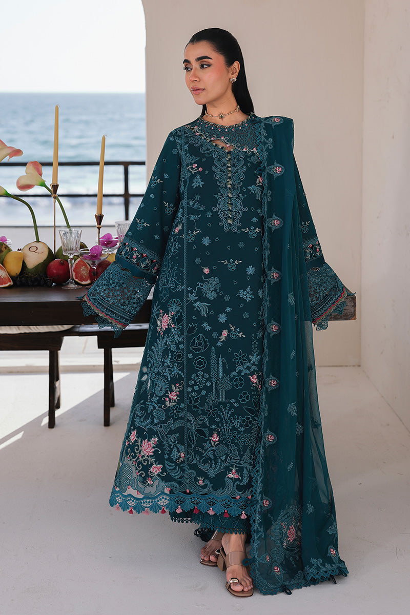 Qalamkar Sahil Luxury Lawn 2026 | SA-04 ELIF