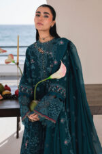 Qalamkar Sahil Luxury Lawn 2026 | SA-04 ELIF - Image 4