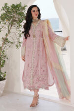Qalamkar Sahil Luxury Lawn 2026 | SA-09 HANIYA - Image 9
