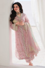 Qalamkar Sahil Luxury Lawn 2026 | SA-09 HANIYA - Image 5
