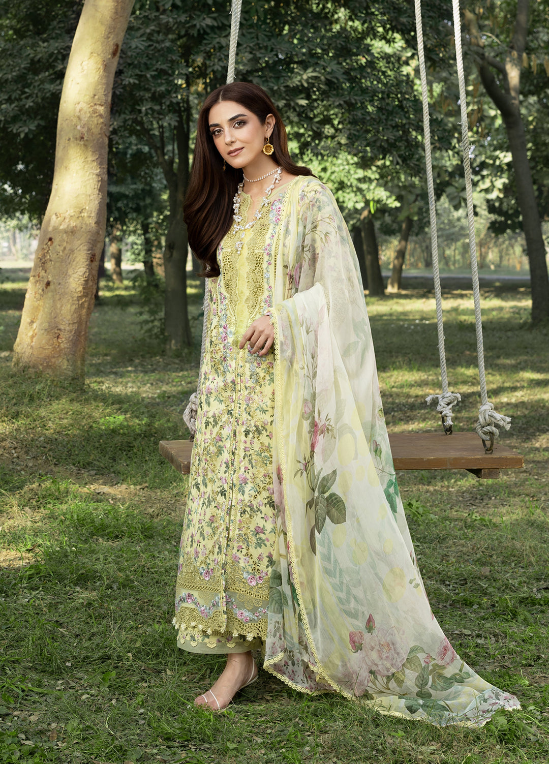 Elaf Chikankari Prints lawn 2026 | EL26UPC ERC 6A EYRA