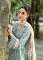 Elaf Chikankari Prints lawn 2026 | ERC-2B BATIK - Image 4