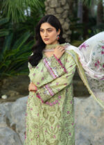Elaf Chikankari Prints lawn 2026 |  ERC 2A HINA - Image 5