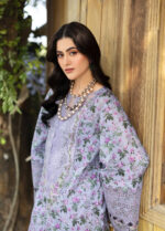 Elaf Chikankari Prints lawn 2026 | ERC-6B IRIS - Image 3