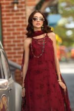 Noor luxe chikankari By Sadia Asad 2026 | D8 - A - Deep Garnet - Image 5