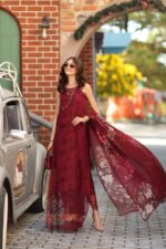 Noor luxe chikankari By Sadia Asad 2026 | D8 - A - Deep Garnet - Image 4