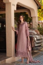 Noor luxe chikankari By Sadia Asad 2026 | D4 - B - Dusky Rose - Image 6