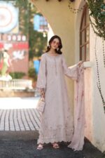Noor luxe chikankari By Sadia Asad 2026 | D7 - A - Soft Rose Mink