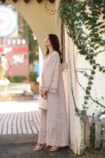 Noor luxe chikankari By Sadia Asad 2026 | D7 - A - Soft Rose Mink - Image 2