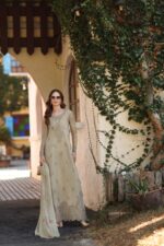 Noor luxe chikankari By Sadia Asad 2026 | D7 - B - Warm Gold Sage