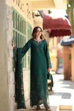Noor luxe chikankari By Sadia Asad 2026 | D6 - B - Emerald Green - Image 3