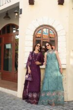 Noor luxe chikankari By Sadia Asad 2026 | D5 - A - Itten Plum - Image 3