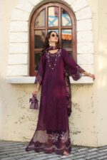 Noor luxe chikankari By Sadia Asad 2026 | D5 - A - Itten Plum - Image 5