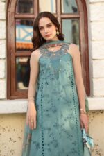 Noor luxe chikankari By Sadia Asad 2026 | D5 - B - Turquoise Blue - Image 2