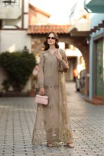 Noor luxe chikankari By Sadia Asad 2026 | D3 - B - Soft Mocha