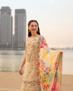 Faiza Saqlain Aya Luxury lawn 2026 | Merjem - Image 5