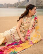 Faiza Saqlain Aya Luxury lawn 2026 | Merjem - Image 4