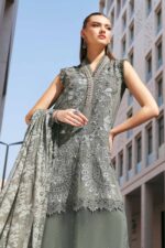 Maria B luxe Lawn 2026 | D-2603-B - Image 3