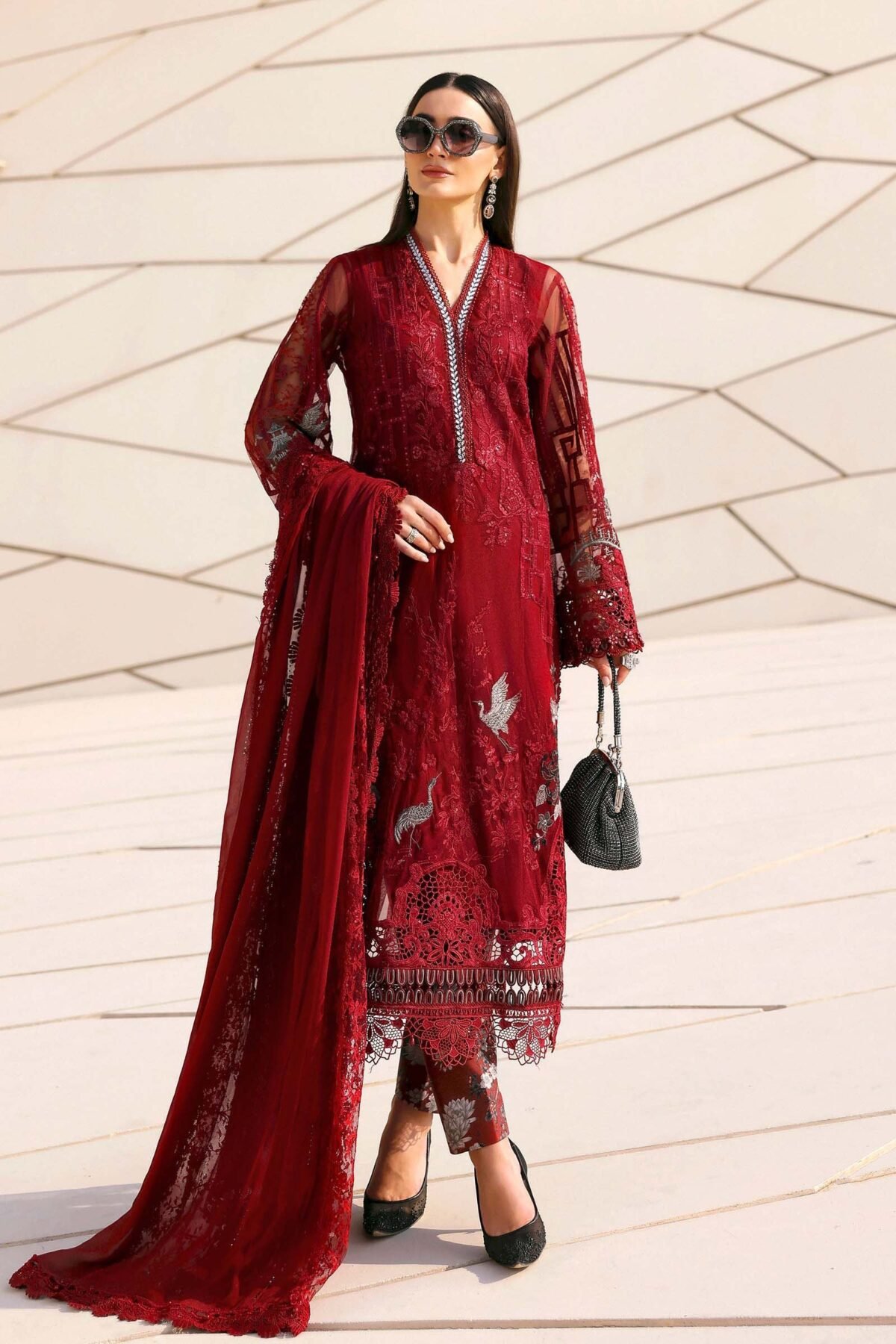 Maria B luxe Lawn 2026 | D-2607-A