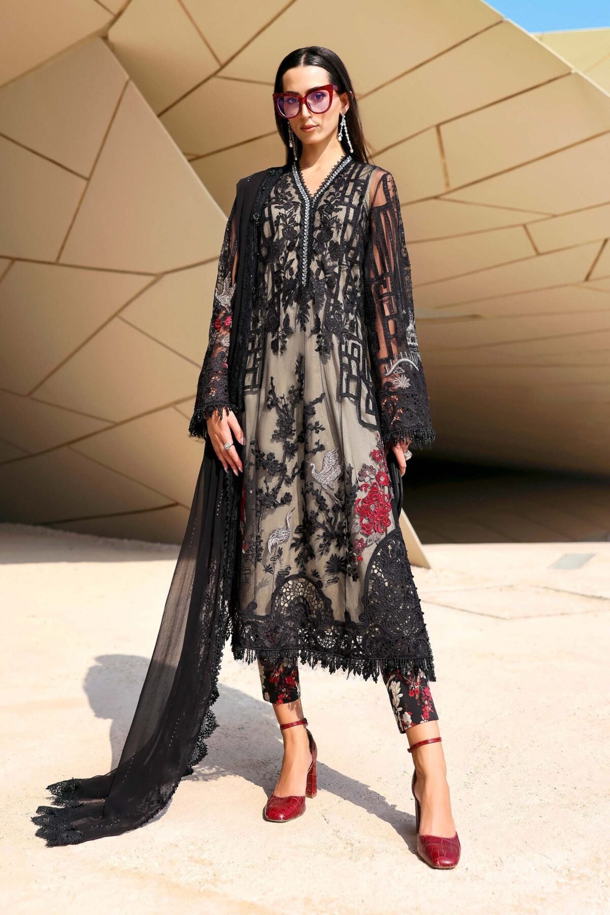 Maria B luxe Lawn 2026 | D-2607-B