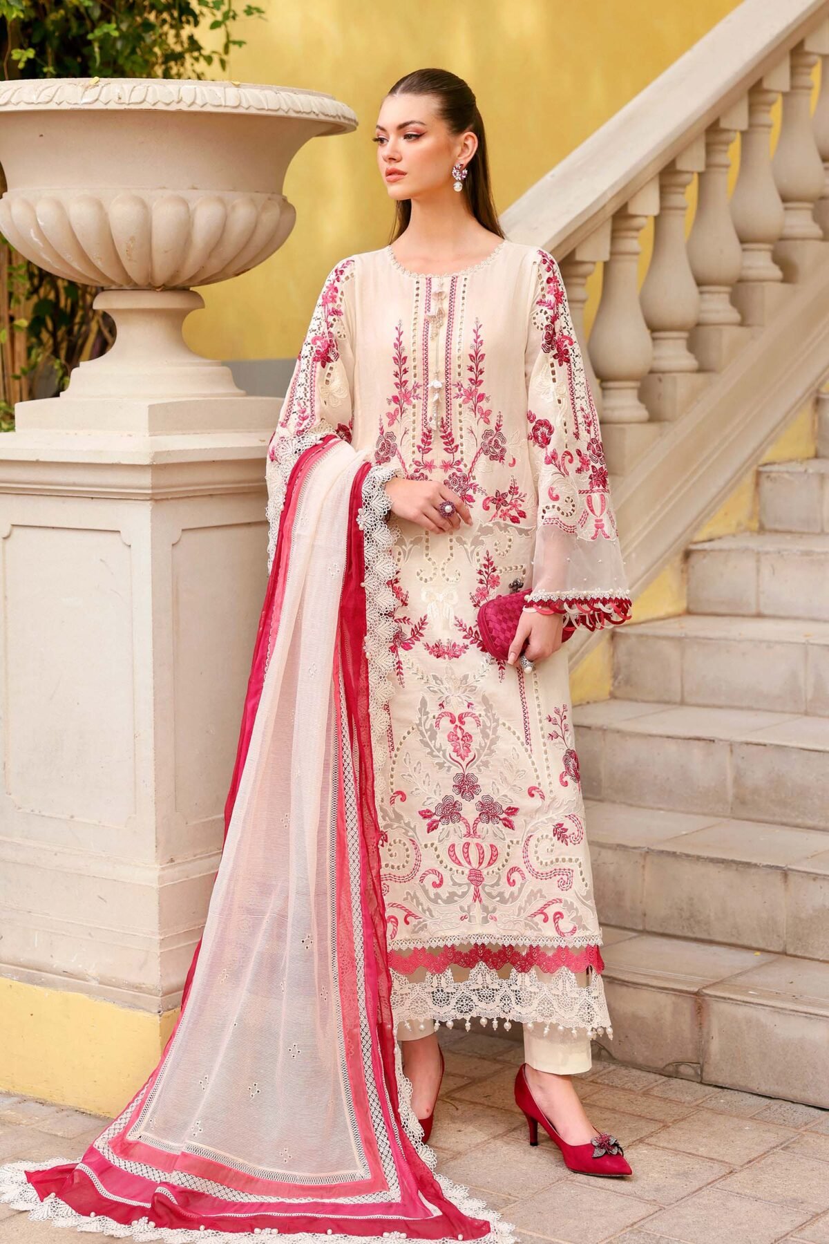 Maria B luxe Lawn 2026 | D-2609-A
