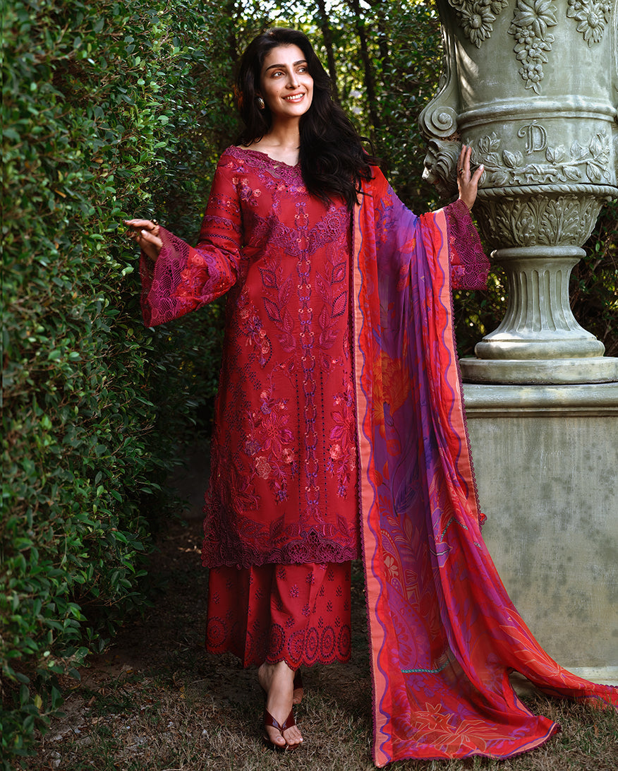 Mushq Amoi Luxury Lawn 2026 | Falling Petals