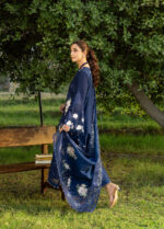 Elaf Premium Luxury Lawn 2026 | ELY-4B BLUE BELLE - Image 6