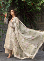 Elaf Premium Luxury Lawn 2026 | ELY-2A CAMELLIA - Image 6