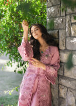 Elaf Premium Luxury Lawn 2026 | ELY-9 ROSEE - Image 4