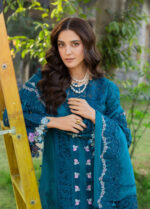 Elaf Premium Luxury Lawn 2026 | ELY-6 SAPPHIRE - Image 4